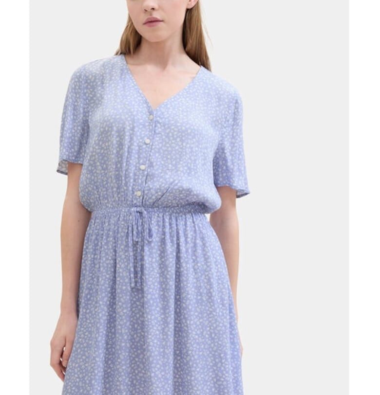 Дамска рокля - дънков плат Tom Tailor - син - вискоза Tom Tailor Denim