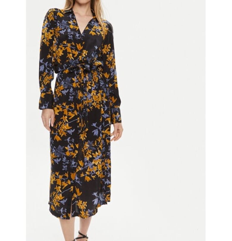 Дамска рокля - кафе - 303580704 - Многоцветна - Вискоза - Многоцветен kaffe