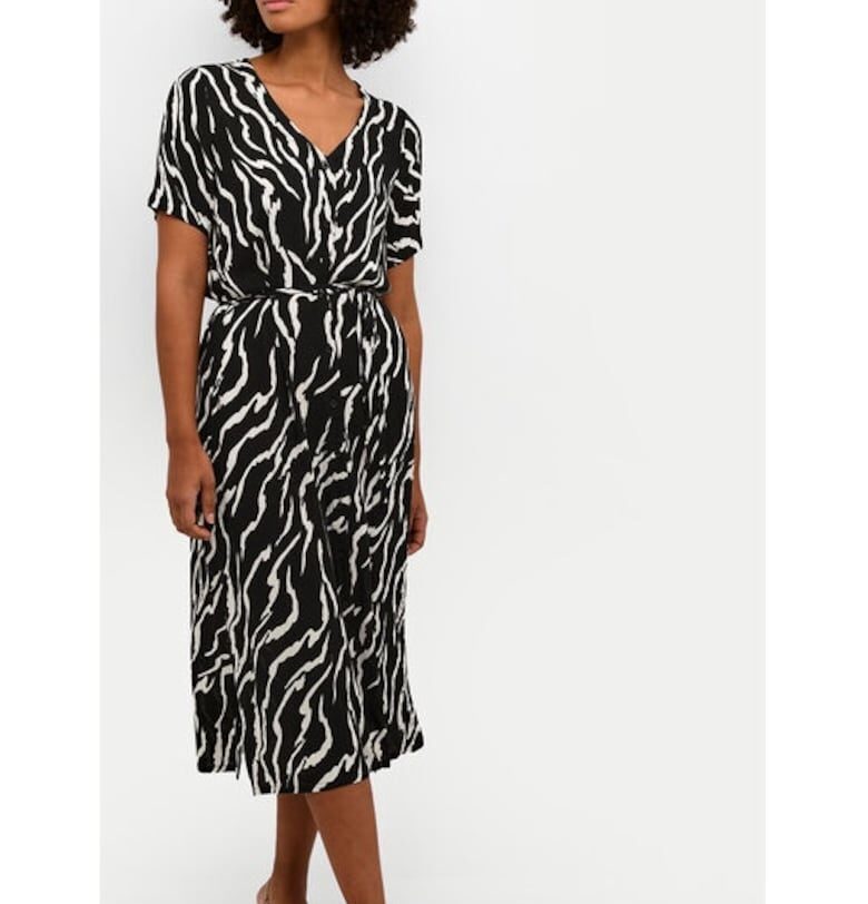 Дамска рокля - кафе - 303582111 - Черна - Вискоза - Черен kaffe