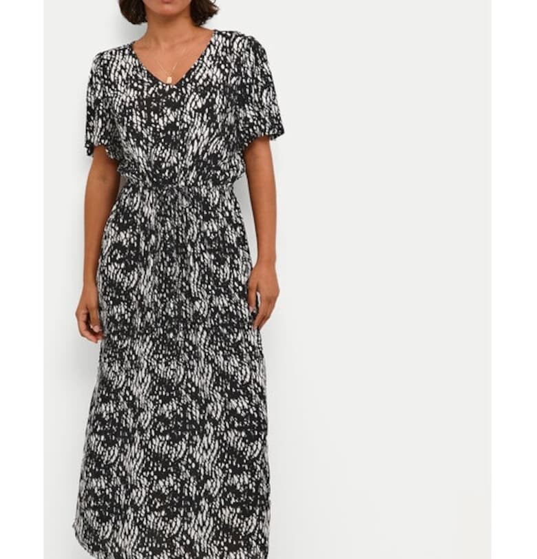 Дамска рокля - кафе - Черно - Вискоза kaffe