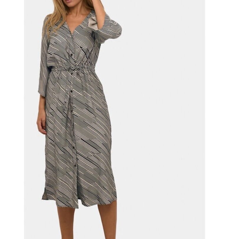 Дамска рокля - кафе - бежово - вискоза kaffe