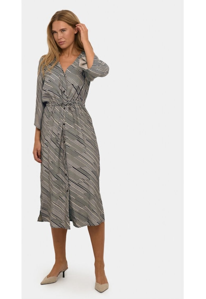 Дамска рокля - кафе - бежово - вискоза kaffe