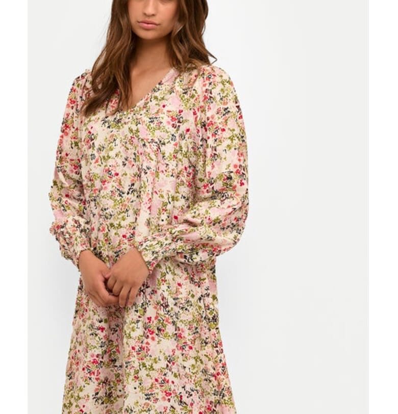 Дамска рокля - кафе - розов - вискоза kaffe