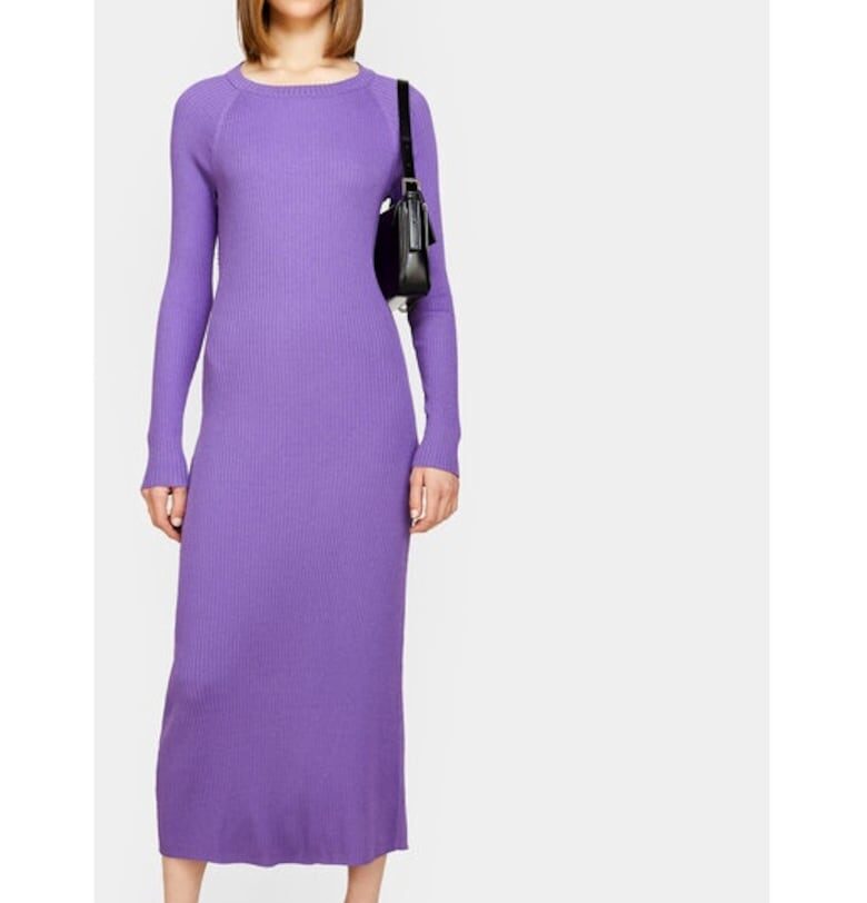 Дамска рокля -  лилаво - полиестер Sisley