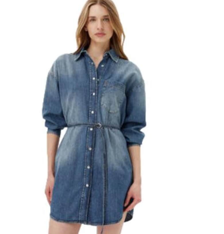 Дамска рокля  памучен плат - син joop jeans