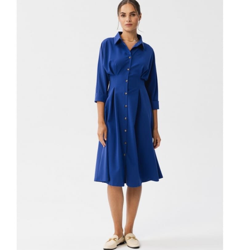 Дамска рокля-риза -  Camedes - метличина - Stylove