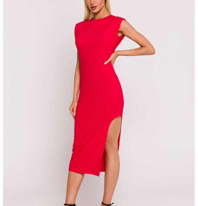 Рокля  Лилав - XXL - Червен MOE