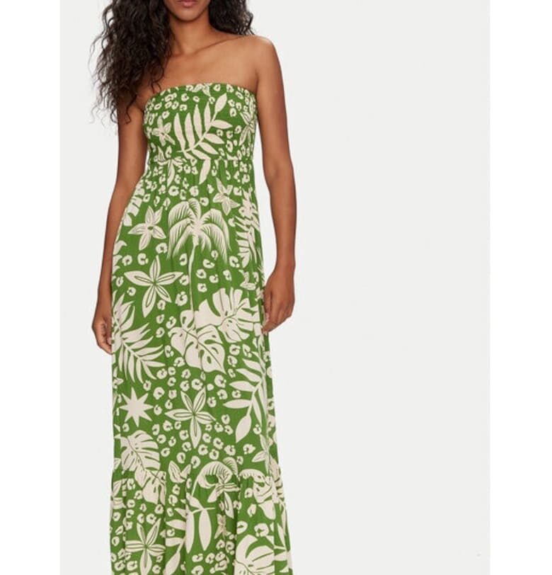 Дамска рокля - само - Зелена - Вискоза Only