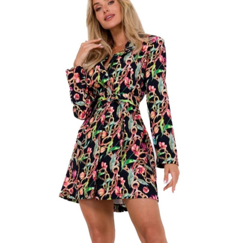 Дамска рокля тип сако - Made of Emotion - Keudegan - Черен MOE