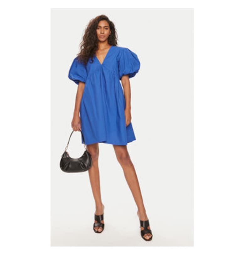 Дамска рокля - шумен май - 304006487 - Син - Памук Noisy May