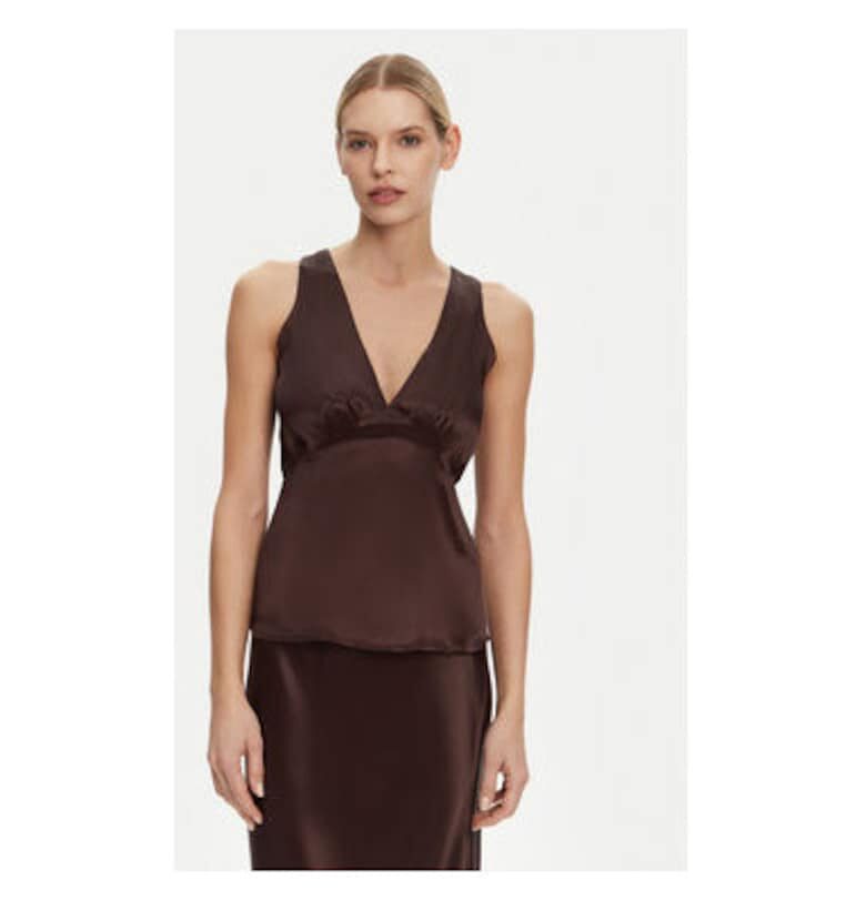 Дамска тениска - 2-ри ден - 305138835 - Вискоза - Кафява - Кафяв 2ndday