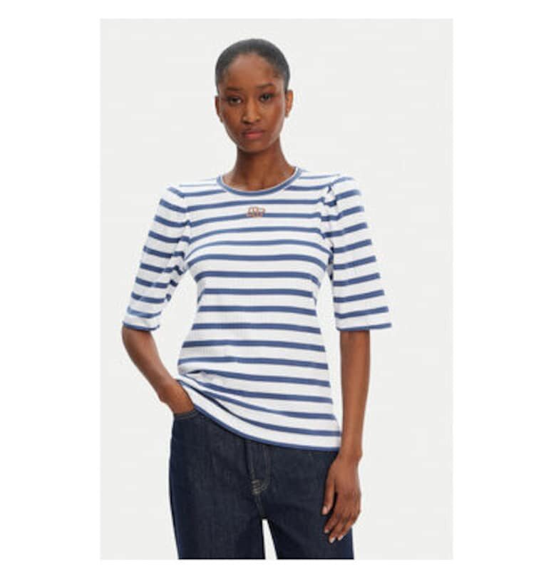 Дамска тениска  252110025264 - Органичен памук - Син - Син Munthe