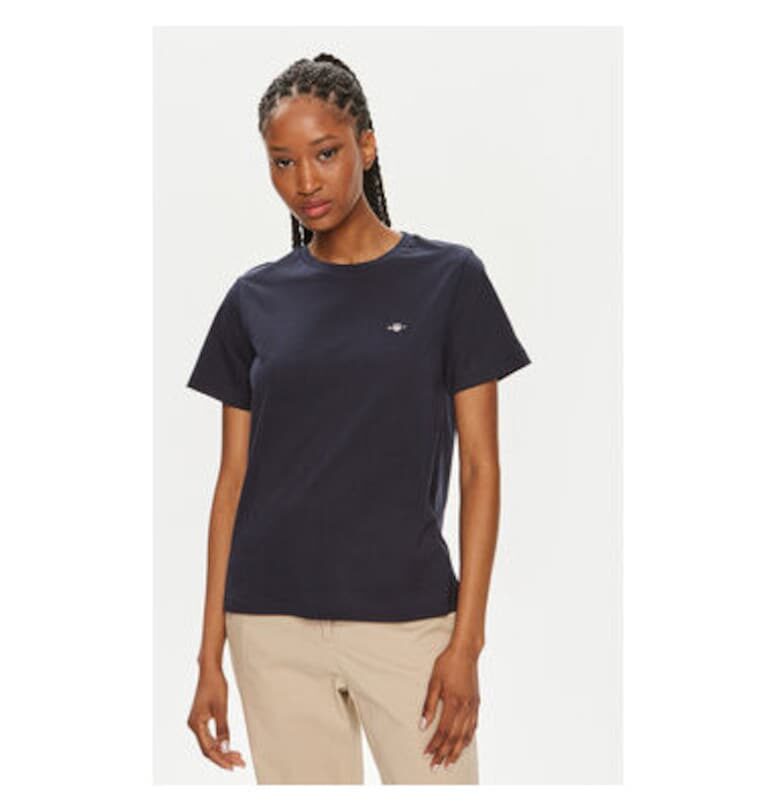 Дамска тениска -  304005619 - Памук - Син - Син Gant