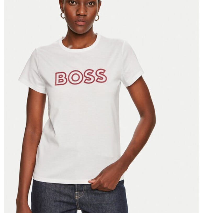 Дамска тениска -  304313417 - Памук - Бяла - Бял BOSS