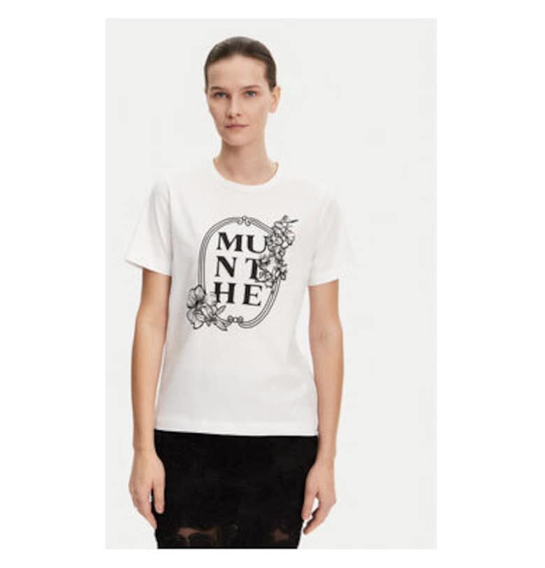 Дамска тениска -  304892868 - Органичен памук - Бяла - Бял Munthe