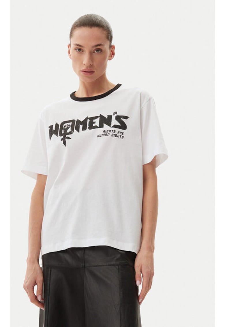 Дамска тениска - 304892875 - Органичен памук - Бяла - Бял Munthe