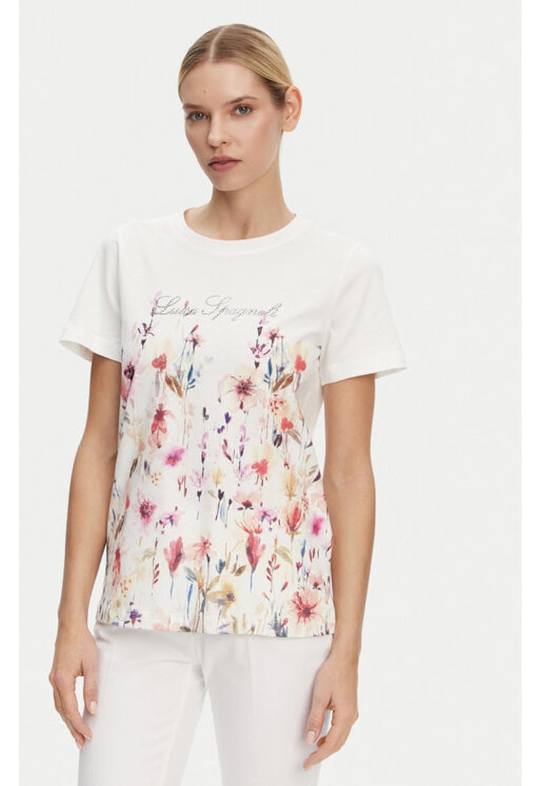 Дамска тениска - 304968761 - Памук - Бяла - Бял LUISA SPAGNOLI