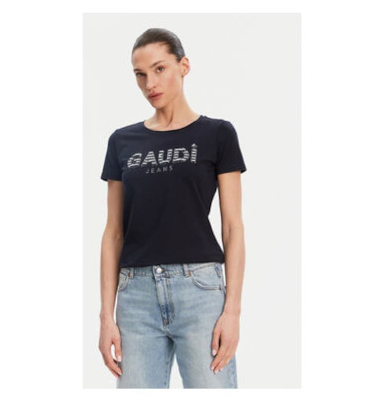 Дамска тениска  511BD64021 - Памук - Тъмносин - Тъмносин Gaudi