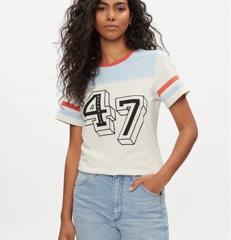 Дамска тениска -  593148 - Екрю - Памук - Wrangler