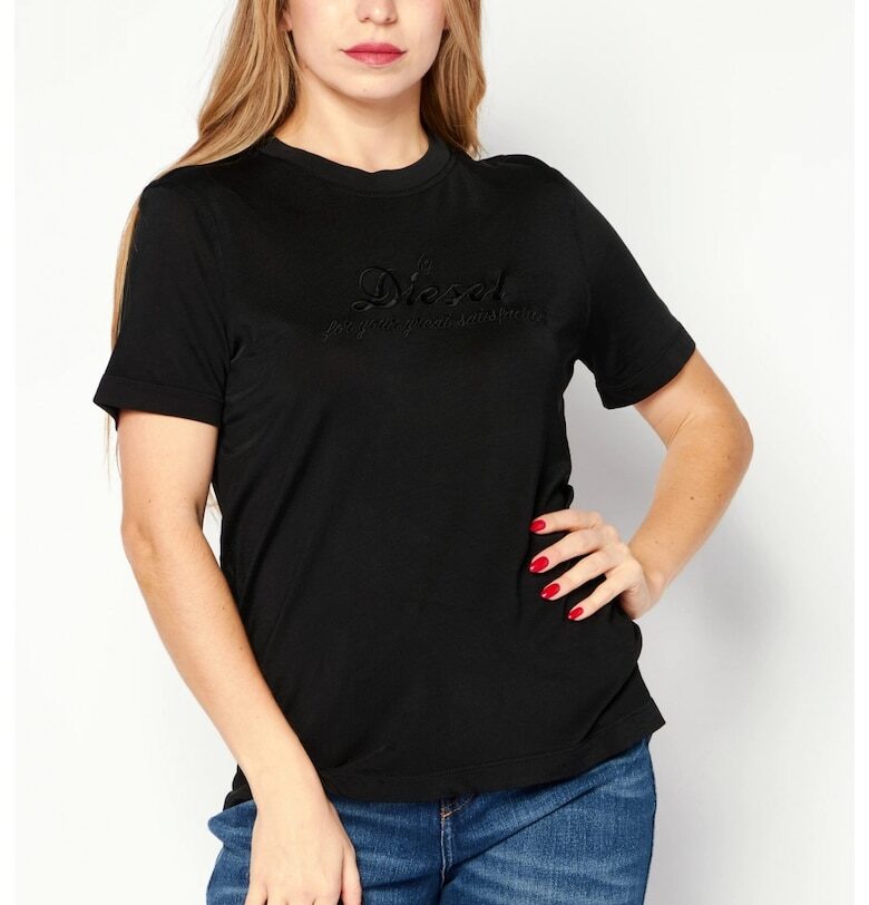 Дамска тениска  A06585 - Черен Diesel