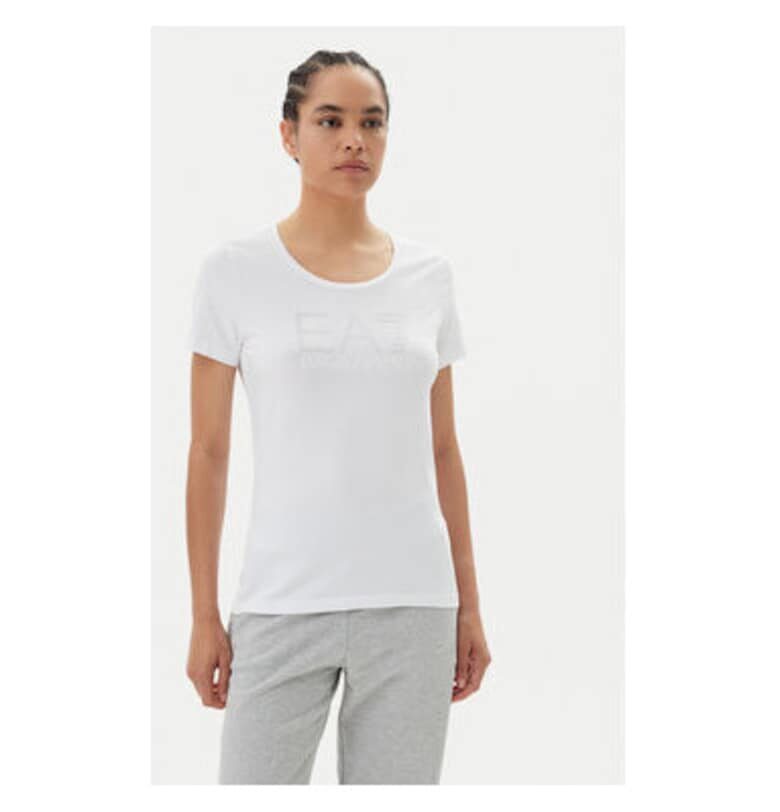 Дамска тениска  Emporio Armani - 7W000094 AF10373 - Памук - Бял - Бял EA7