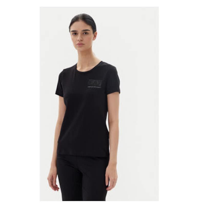 Дамска тениска  Emporio Armani - 7W000492 AF10373 - Памук - Черен - Черен EA7