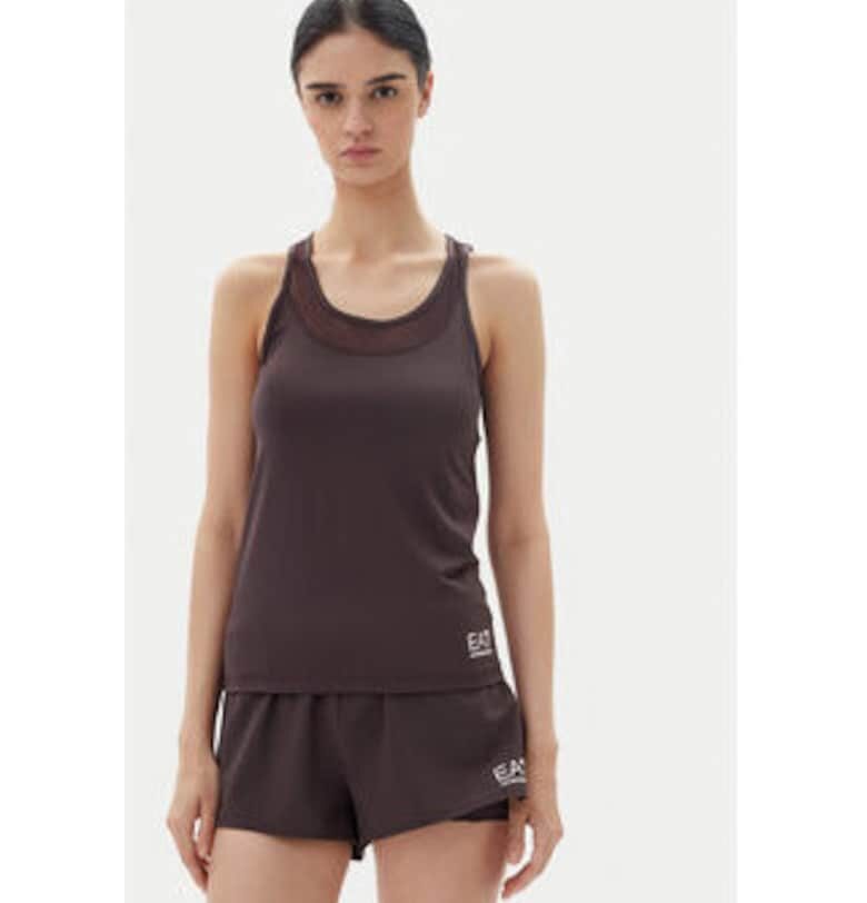 Дамска тениска - Emporio Armani  85% полиестер - кафява - еластан - EA7