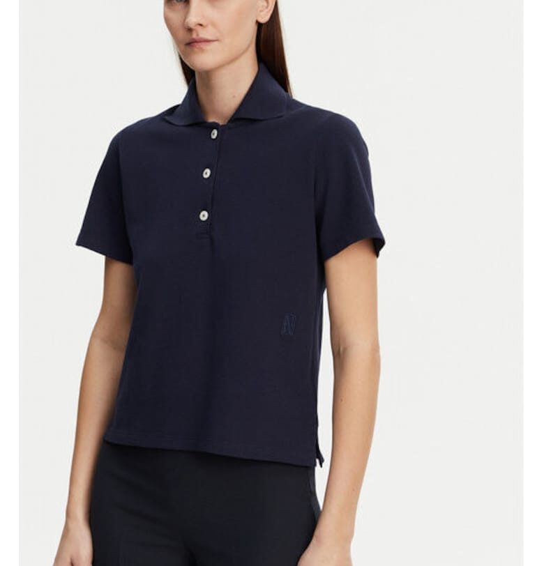 Дамска тениска - Marc O'Polo - 304883200 - Органичен памук - Син - Син marc o polo