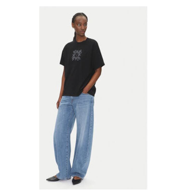 Дамска тениска  RD0119 - Памук - Черен - Черен VICOLO