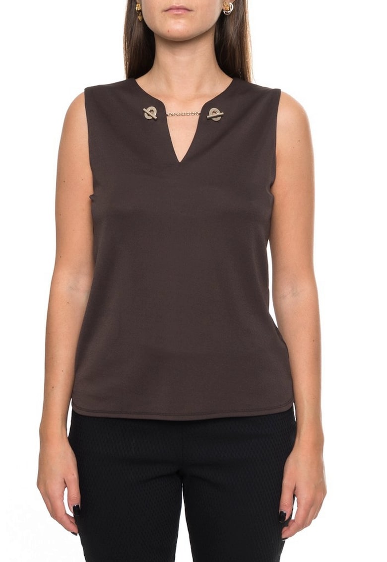 Дамска тениска S02T719A - Кафяв CALVIN KLEIN