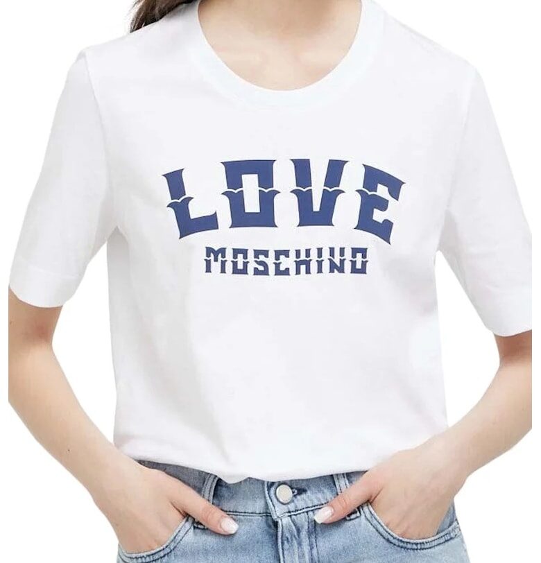 Дамска тениска  W4F154K - Бял Love Moschino
