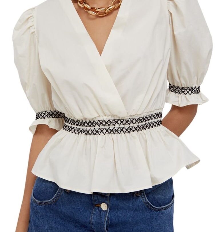 Дамска тениска -  Памук - Бяла - Бял Liu Jo