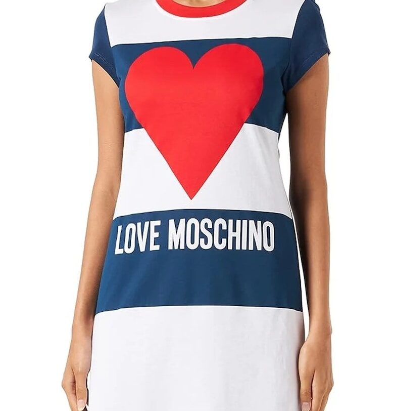 Rochie-tricou dama  W5D1902 - Многоцветен Love Moschino