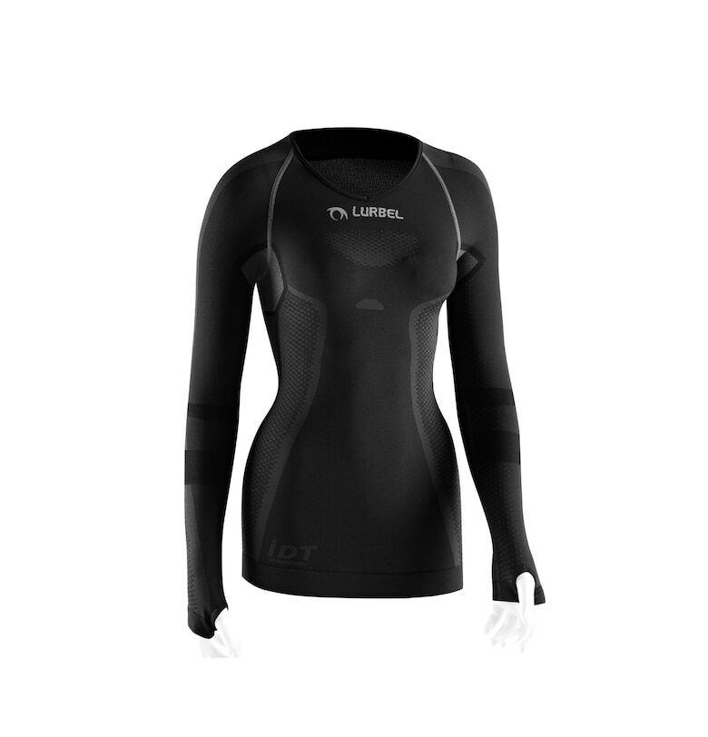 Дамска термо тениска с дълъг ръкав -  Cristallo - тъмно сива Lurbel