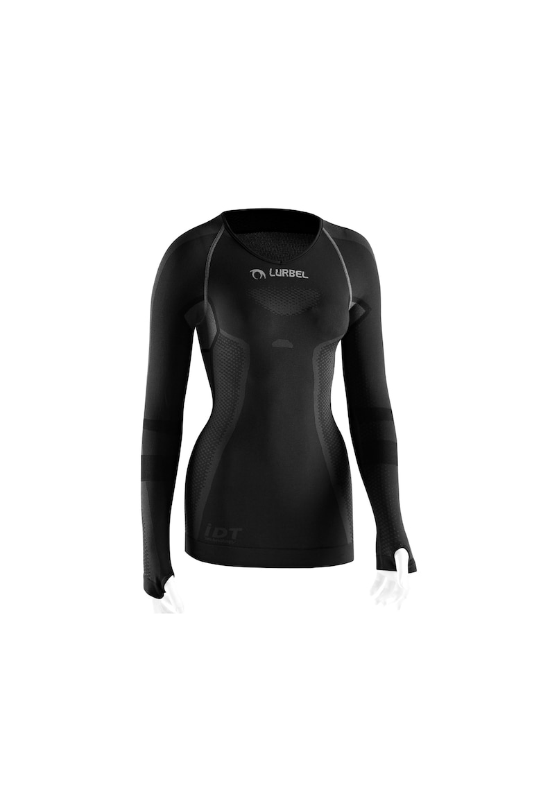 Дамска термо тениска с дълъг ръкав - Cristallo - тъмно сива Lurbel