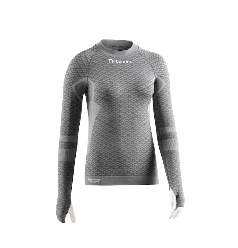 Дамска термо тениска с дълъг ръкав  Volcano светло сива Lurbel