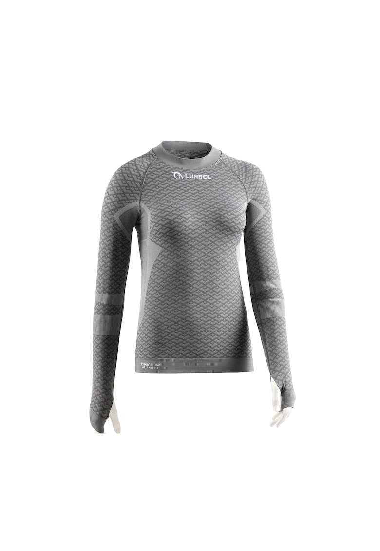 Дамска термо тениска с дълъг ръкав Volcano светло сива Lurbel