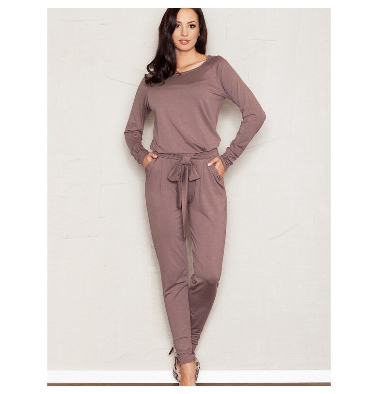 Дамска шапка  с помпон - еластичен материал - многоцветна - L Figl