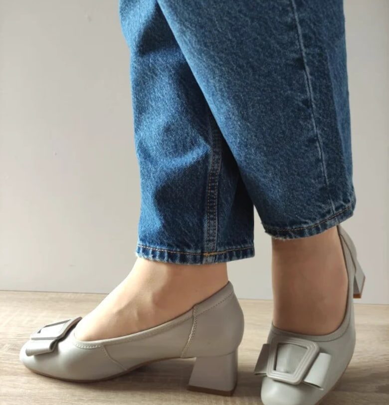 Дамски Обувки  460008D 14-N Елегантни - Сиви - Сив Pass