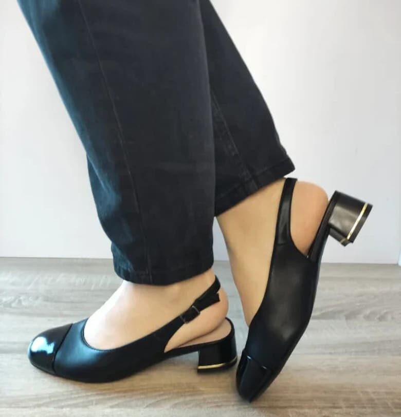 Дамски Сандали  60005A 01-N Елегантни - Черни С Лак - Черен Karisma