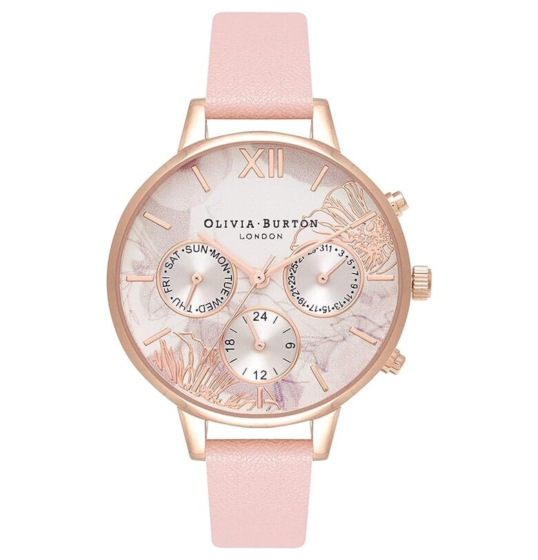 Дамски Часовник -  Абстрактни Цветя 949840727 - Розов OLIVIA BURTON