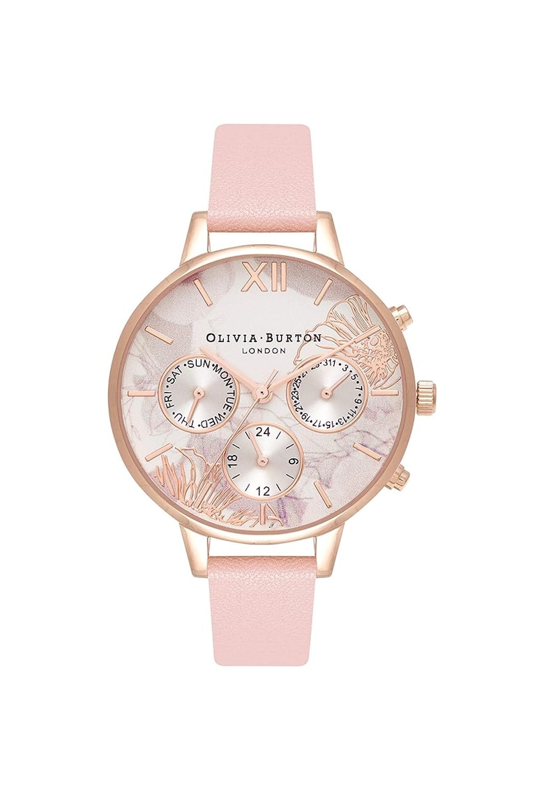 Дамски Часовник - Абстрактни Цветя 949840727 - Розов OLIVIA BURTON