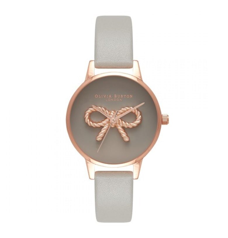 Дамски Часовник -  Винтидж Панделка 1580216675 - Сив OLIVIA BURTON