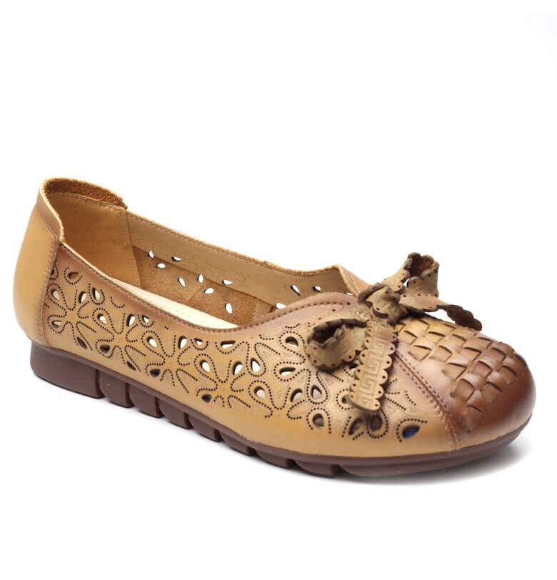 Дамски балетни обувки 106-жълти - Жълт FORMAZIONE