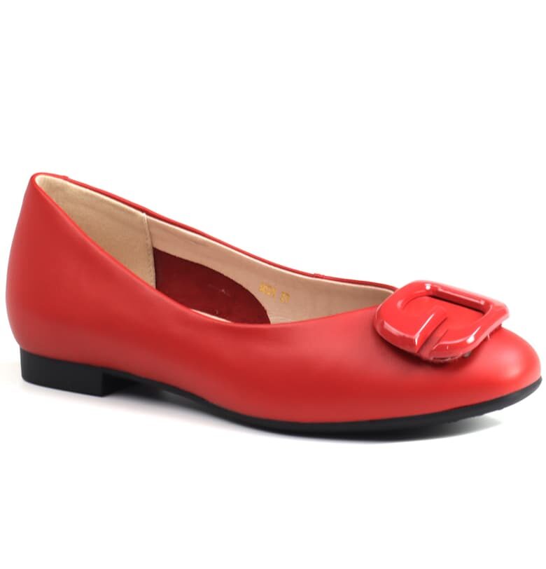 Дамски балетни обувки 6031 - Червен FORMAZIONE