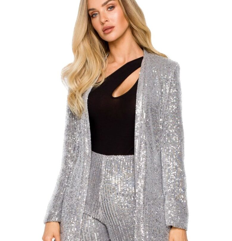 Дамски блейзър - Made of Emotion - Meeno - Сребрист MOE