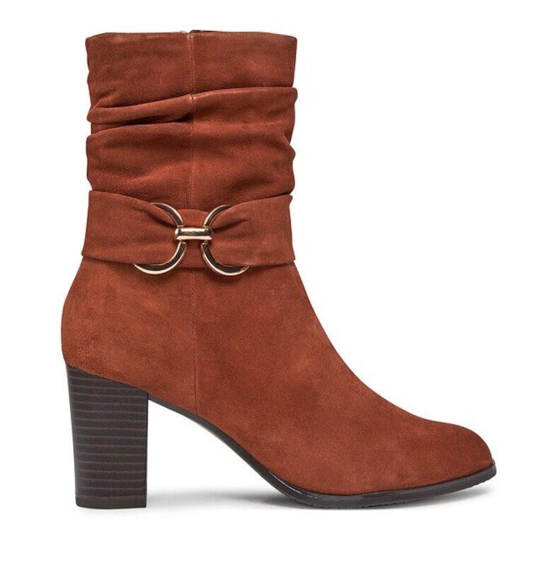 Дамски боти -  303526108385 - Естествена кожа - Кафяви Caprice