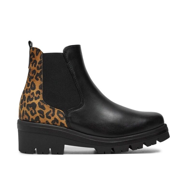 Дамски боти  304293 Естествена кожа Черни Tamaris