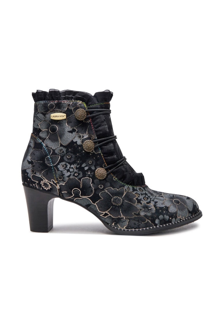 Дамски боти - 304356 - Естествена кожа - Черни - Laura Vita