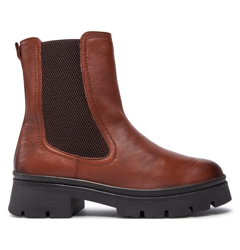 Дамски боти  304625039 - Естествена кожа - Кафяв - Кафяв s Oliver